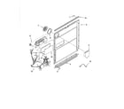 Kenmore Pro 66513873K601 door & latch diagram