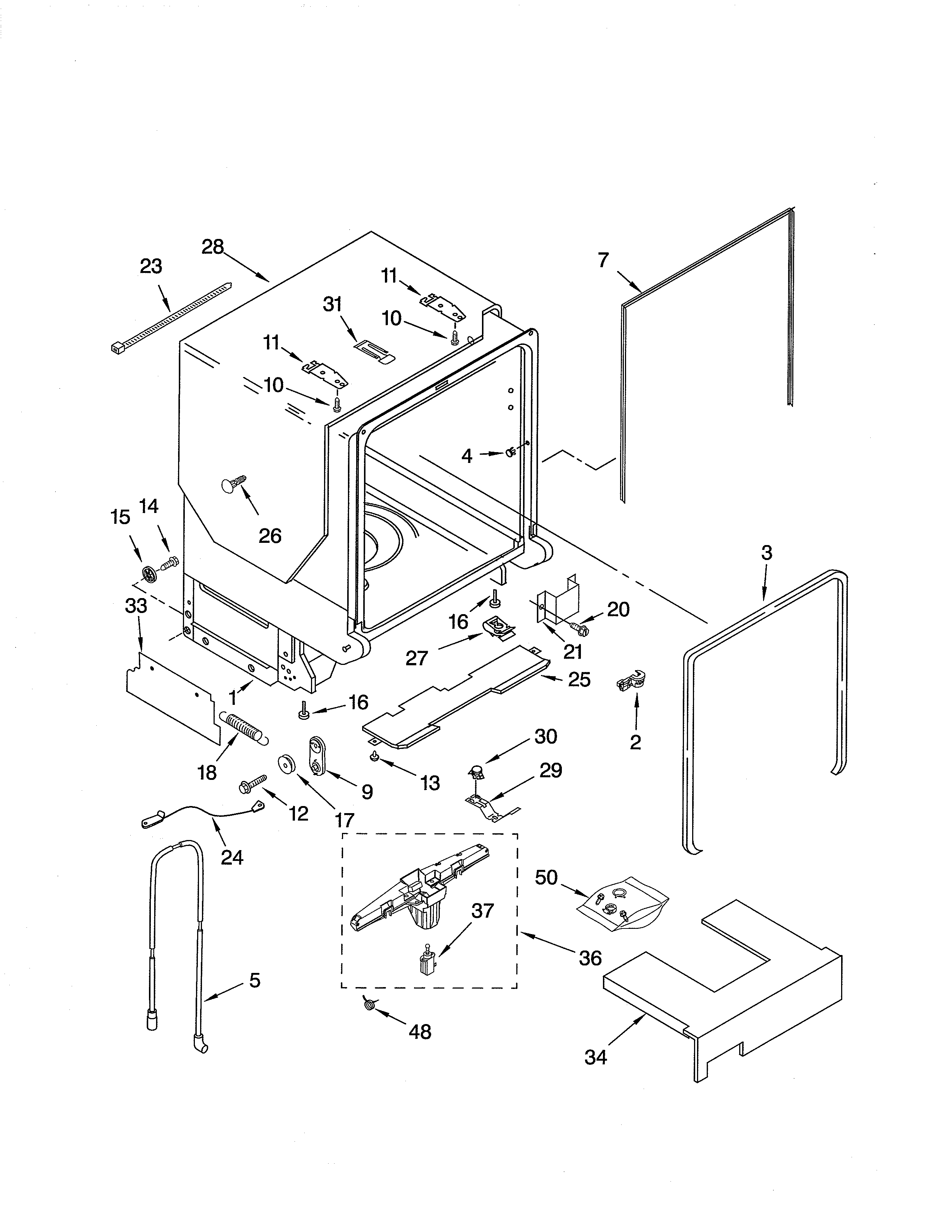 Tub & frame