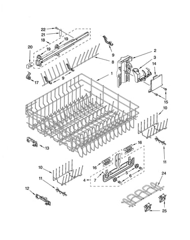 Upper rack & track