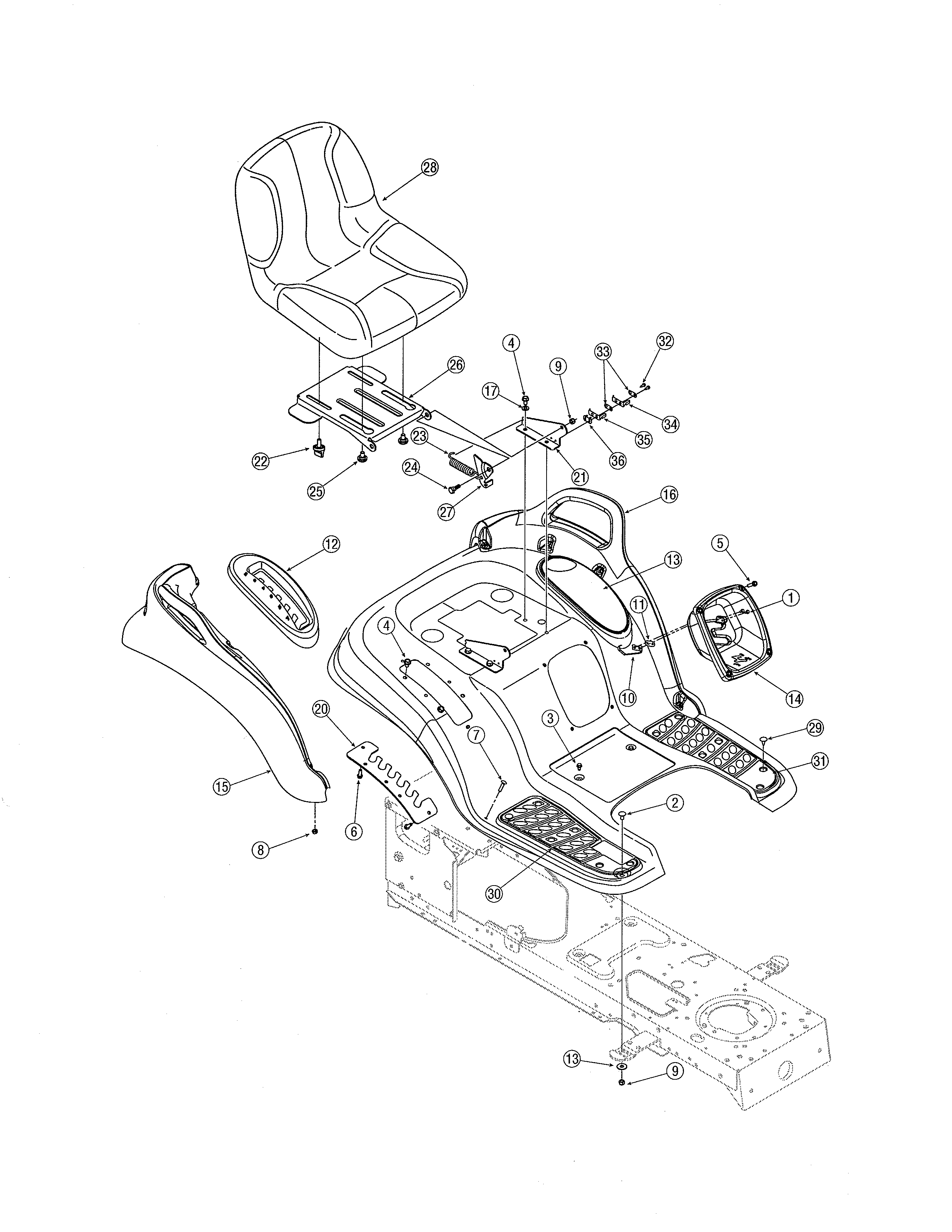 Seat & fender