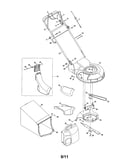 Handle/chute/deck