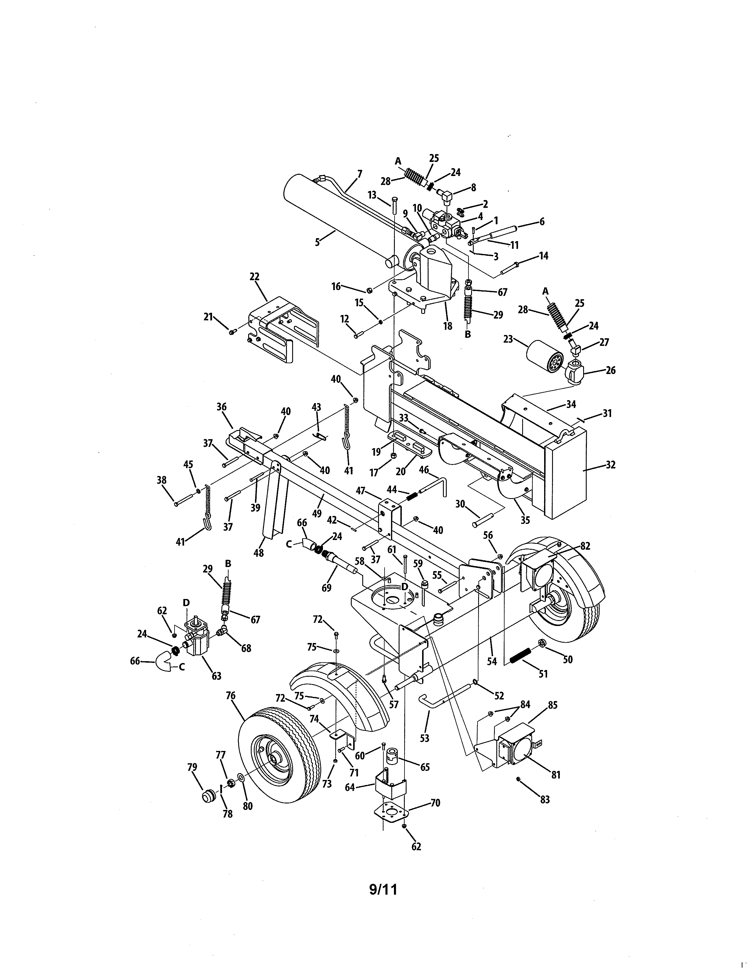 Log splitter