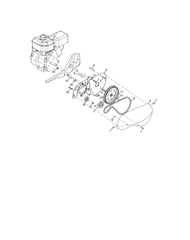 Belt guard/pulley