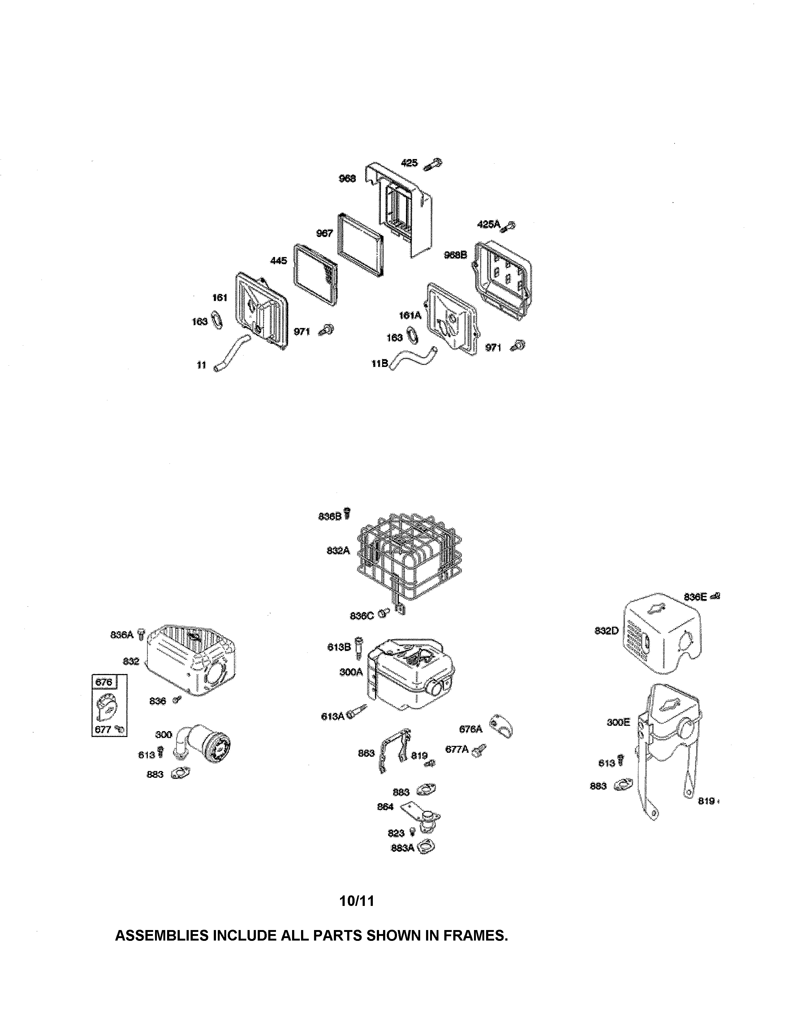 Air cleaner/exhaust system