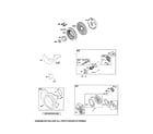 Briggs & Stratton 150212-0111-B8 blower housing/electric starter/flywheel diagram