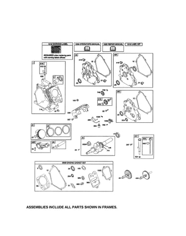 Camshaft/crankcase/crankshaft