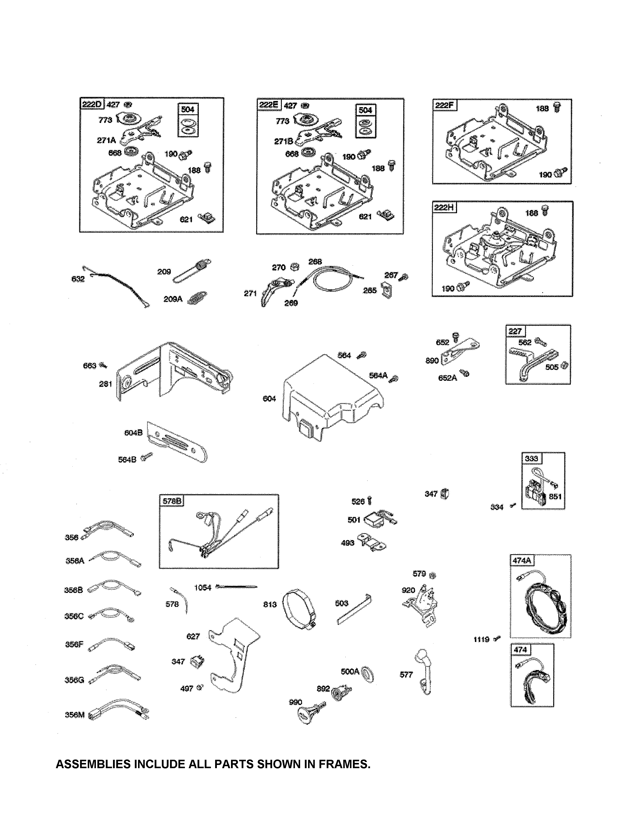 Controls/governor spring/ignition