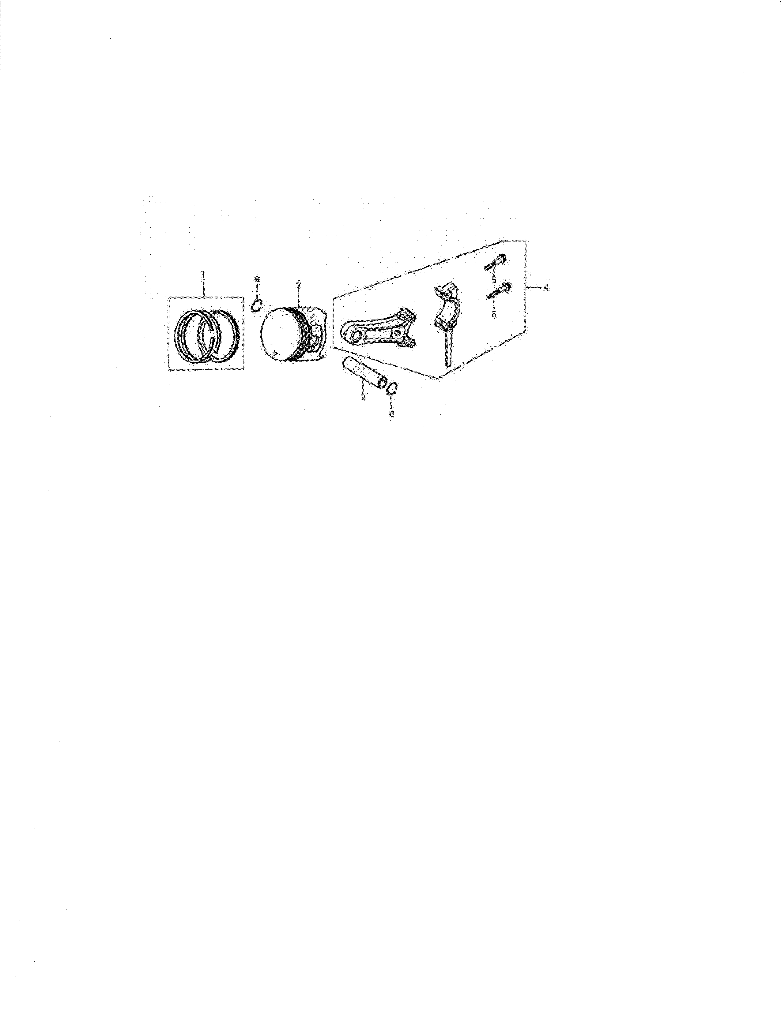 Connecting rod/piston ring set