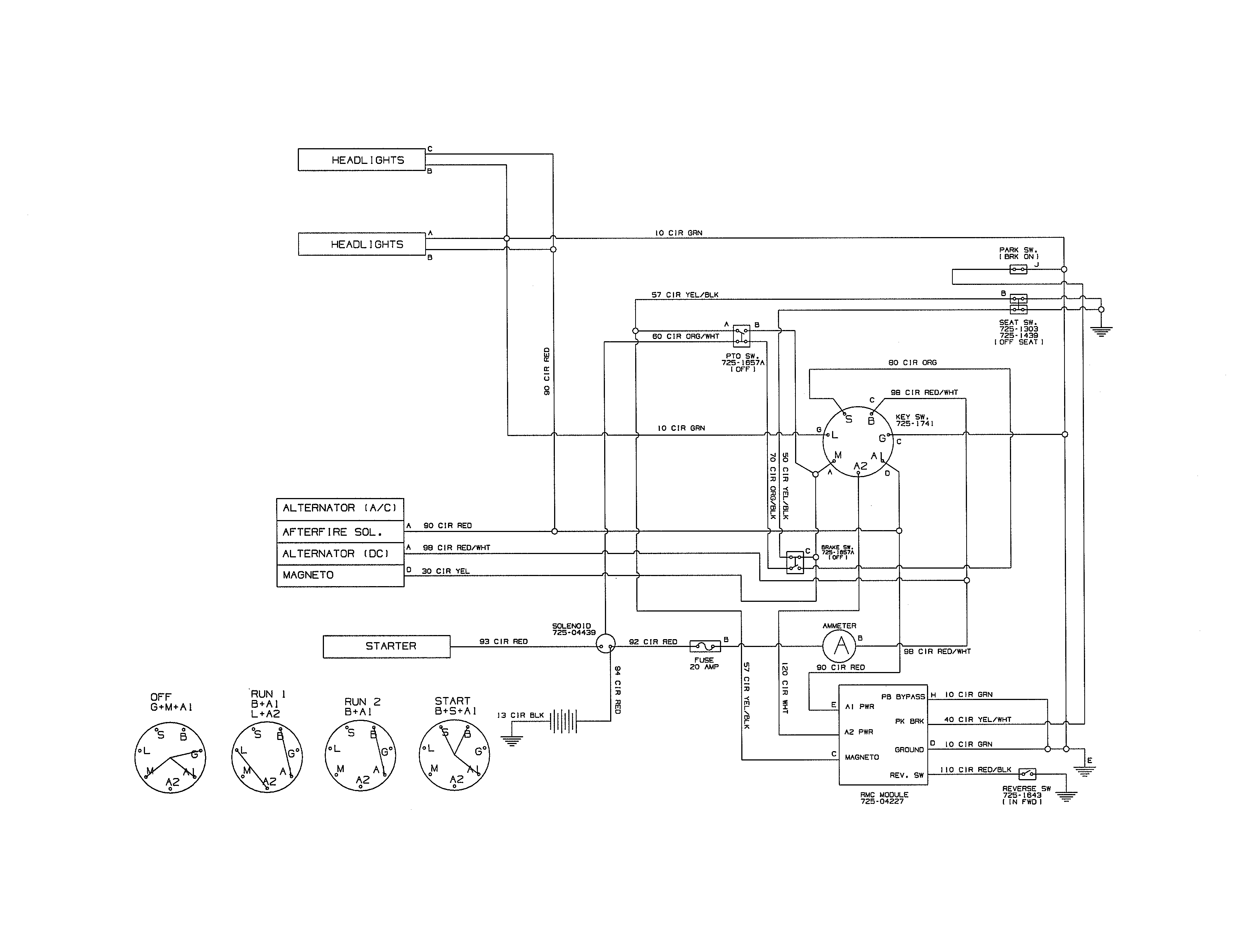 WIRE HARNESS SCHEMATIC-725-04479D