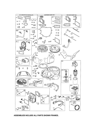 Starter motor/gasket sets