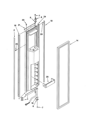 Freezer door