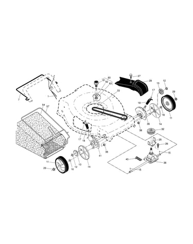 Drive control/gear case/wheels