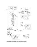 Carburetor/fuel tank/muffler