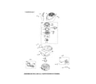Briggs & Stratton 128L02-1606-F1 rewind starter/blower housing diagram