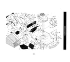 Craftsman 917374553 engine/housing/handle diagram