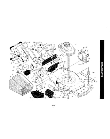 Engine/housing/handle