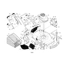 Craftsman 917255501 engine/housing/handle diagram