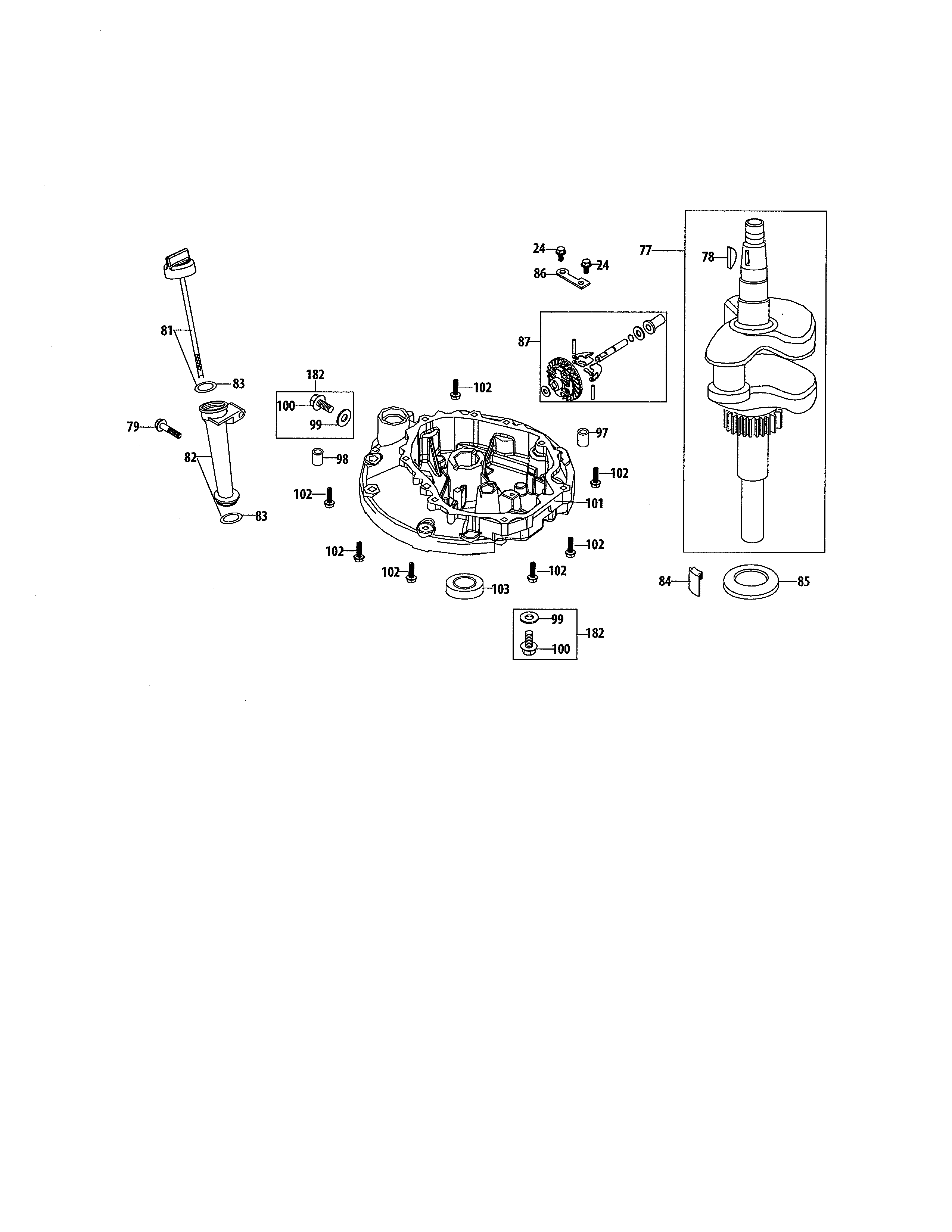 Crankshaft/crankcase cover