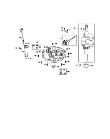 Crankshaft/crankcase cover