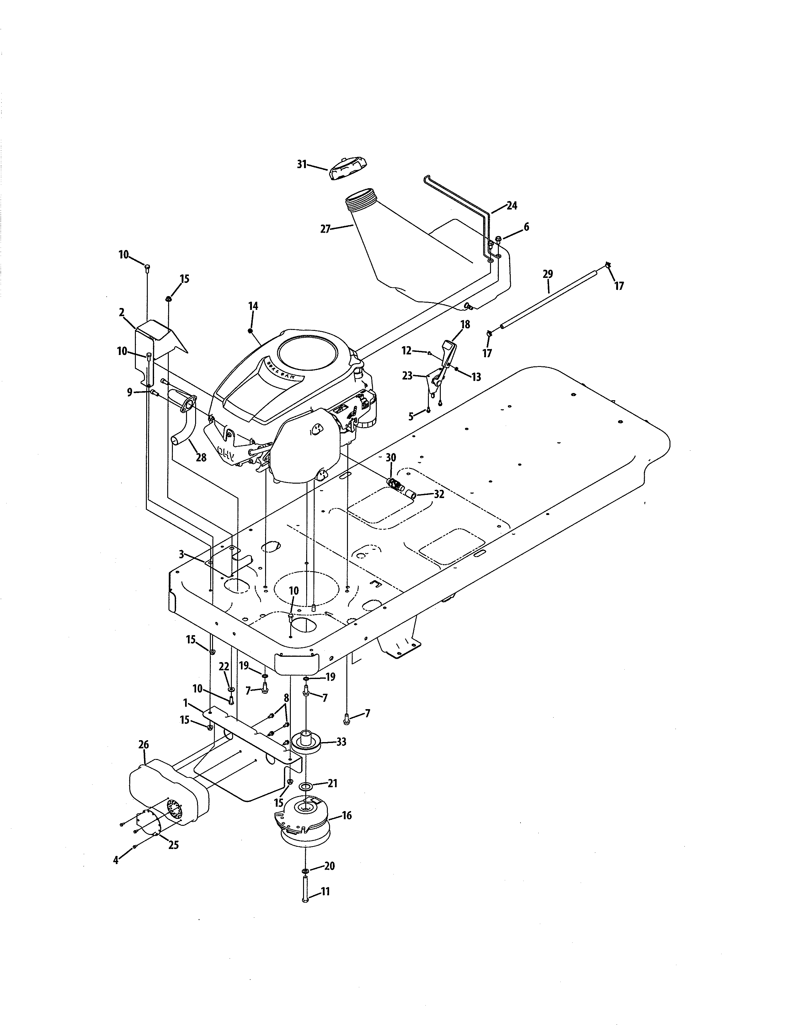 ENGINE CONNECTION 42" W/KOHLER ENGINE