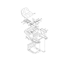 MTD 13AJ795G004 seat & fender diagram