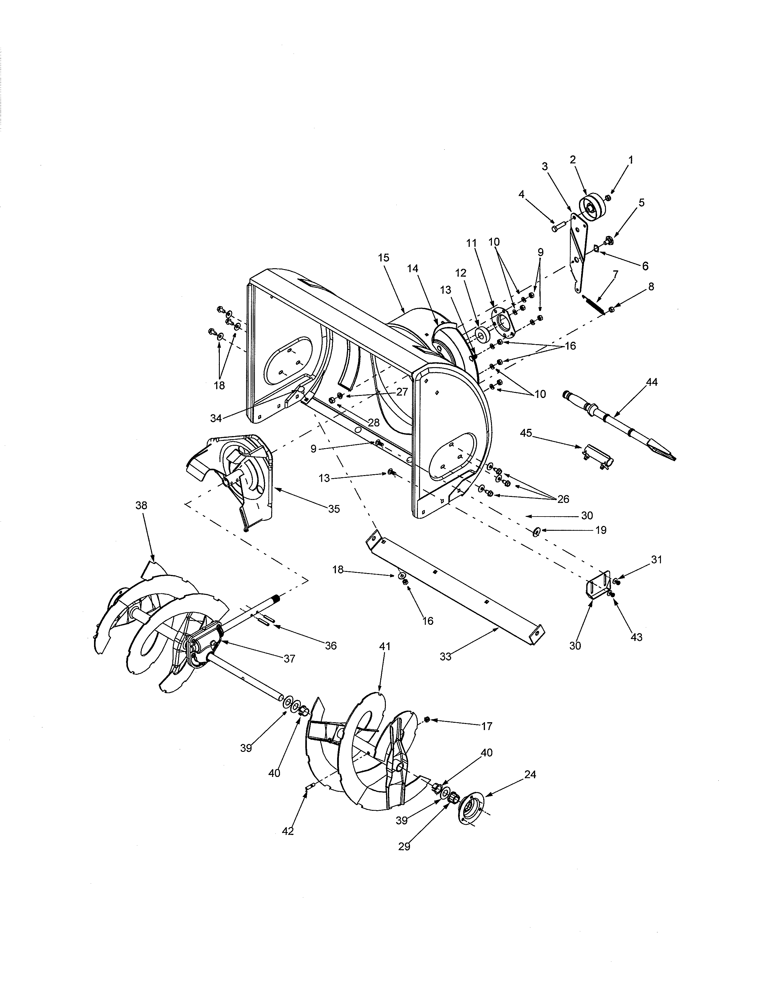 Auger & housing