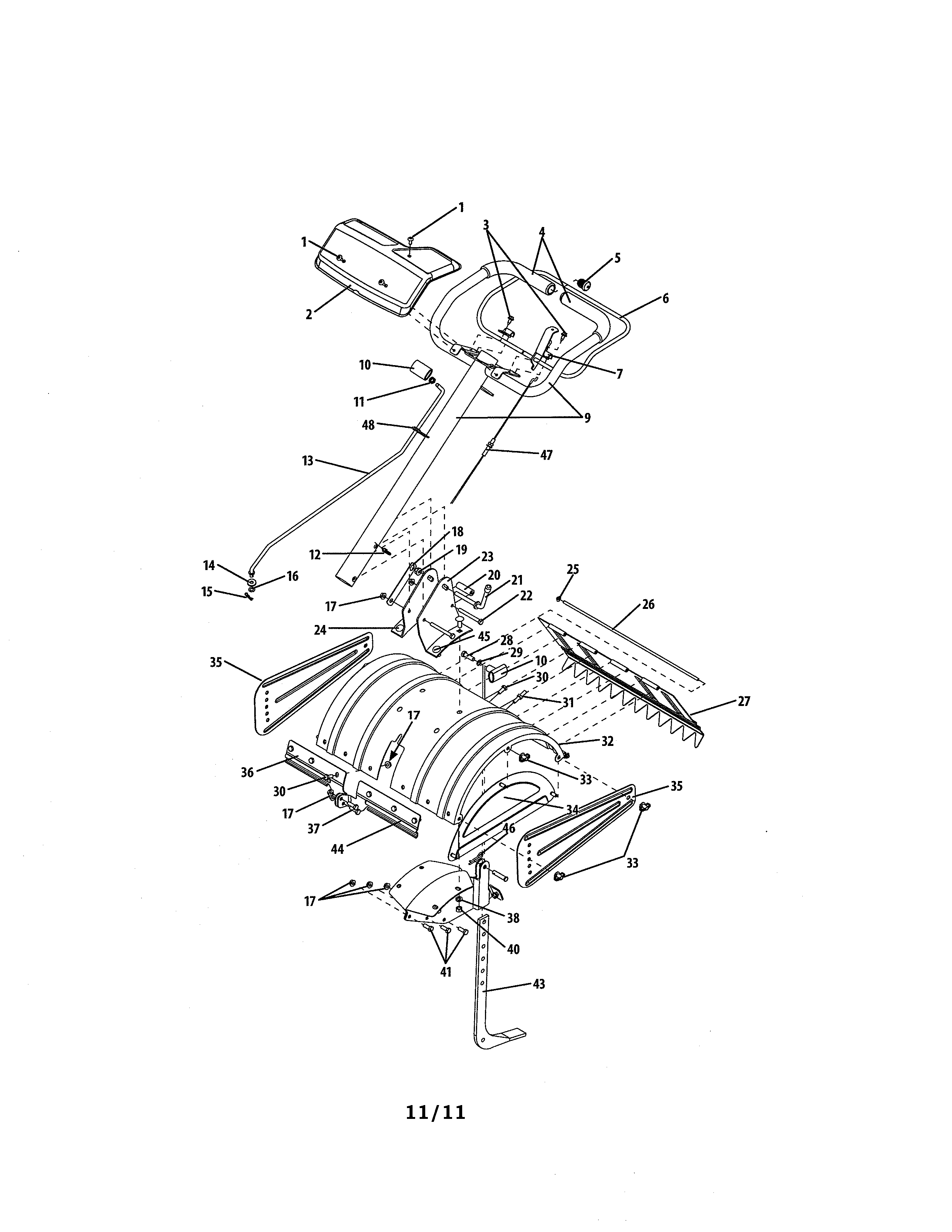Handle & tine shield
