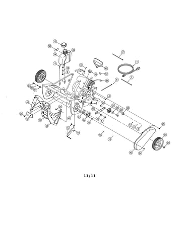 Fuel tank/auger