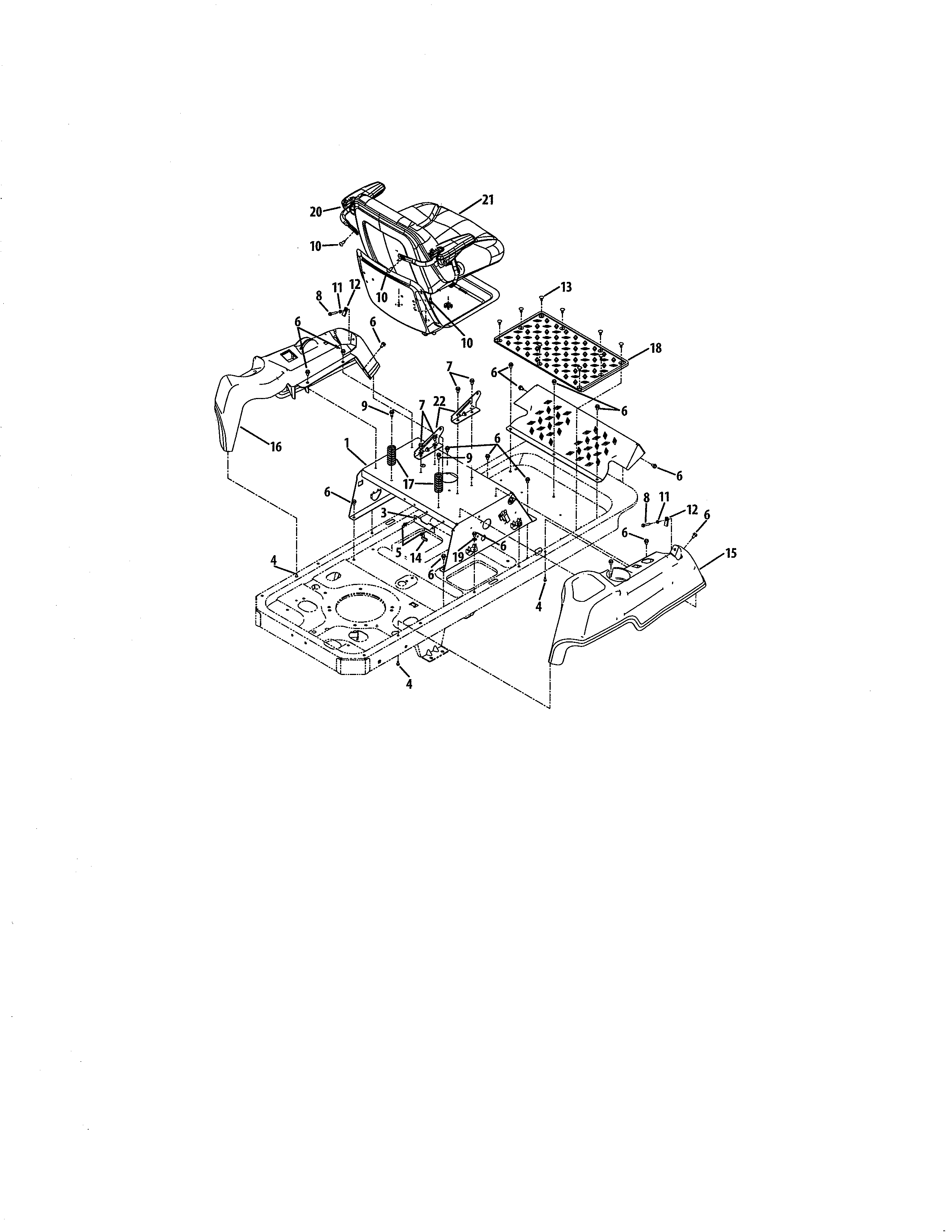Operator's platform, large console