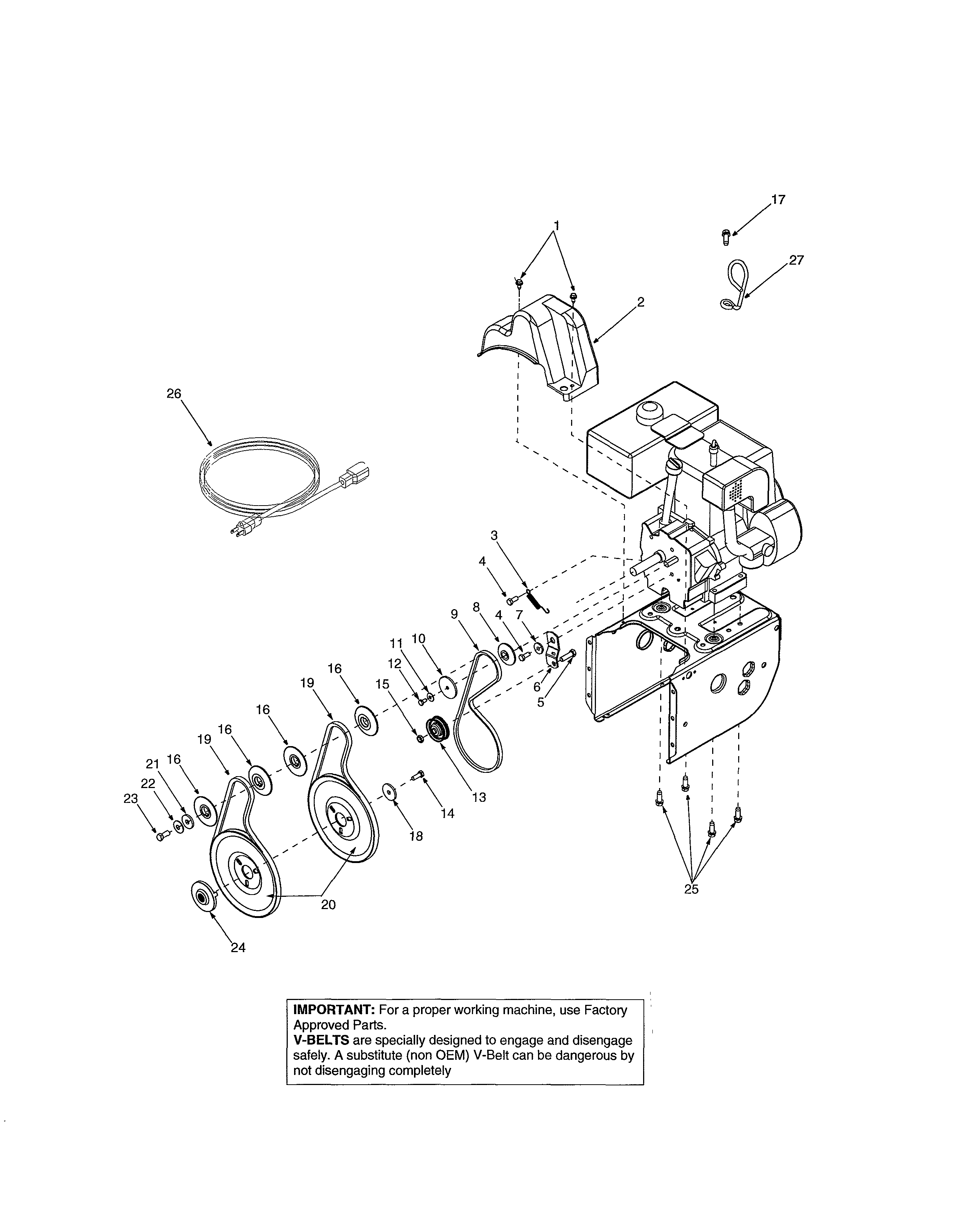 Auger pulley