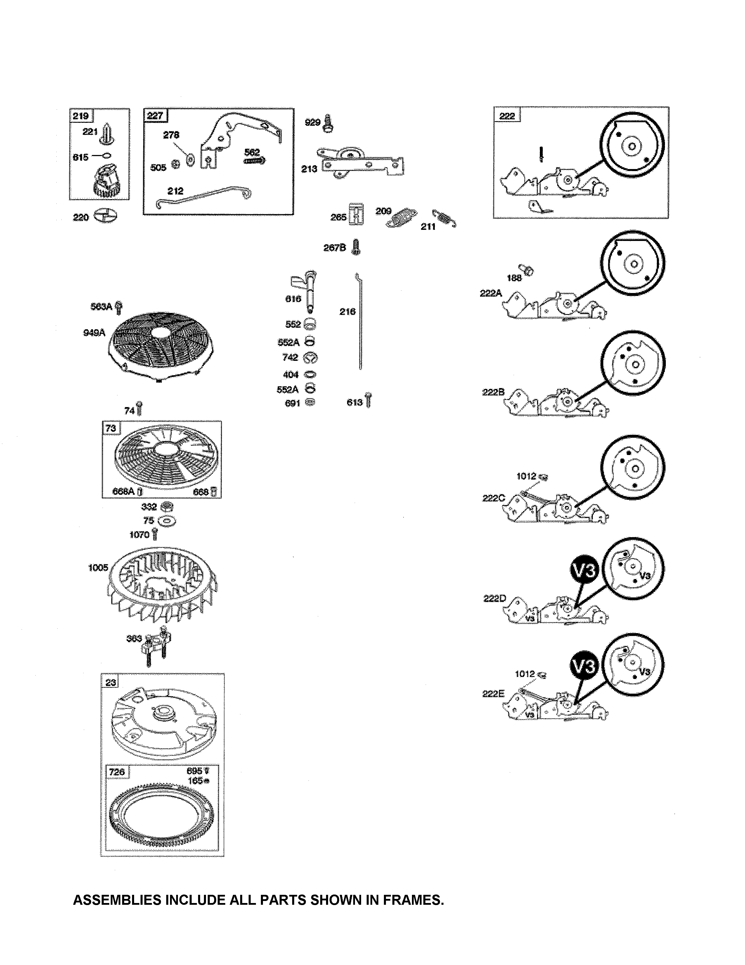 Flywheel/ignition/governor control