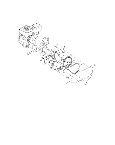 Belt guard/pulley assembly