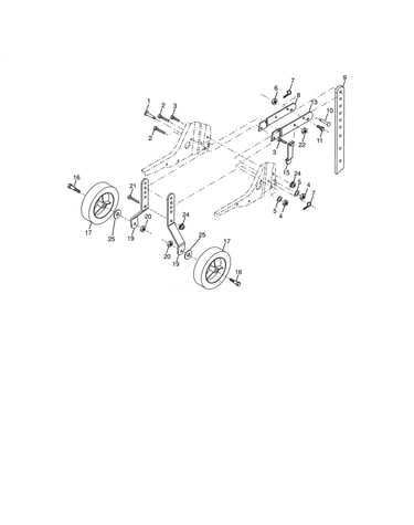Wheel & depth stake assembly