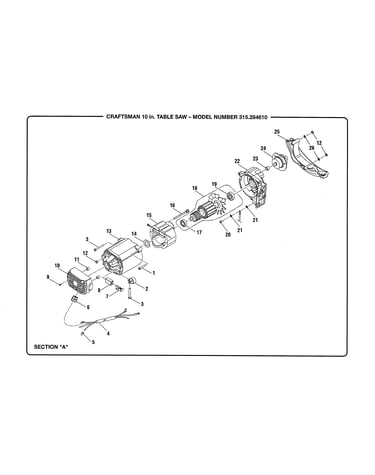 Armature/field/motor housing