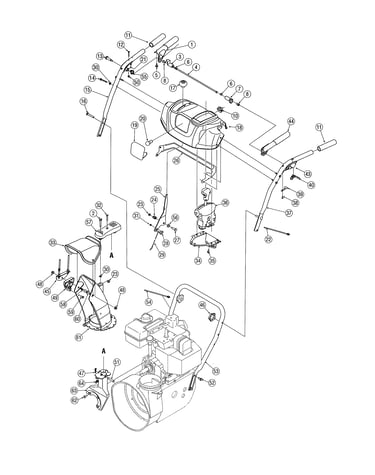 Handle & panel/chute