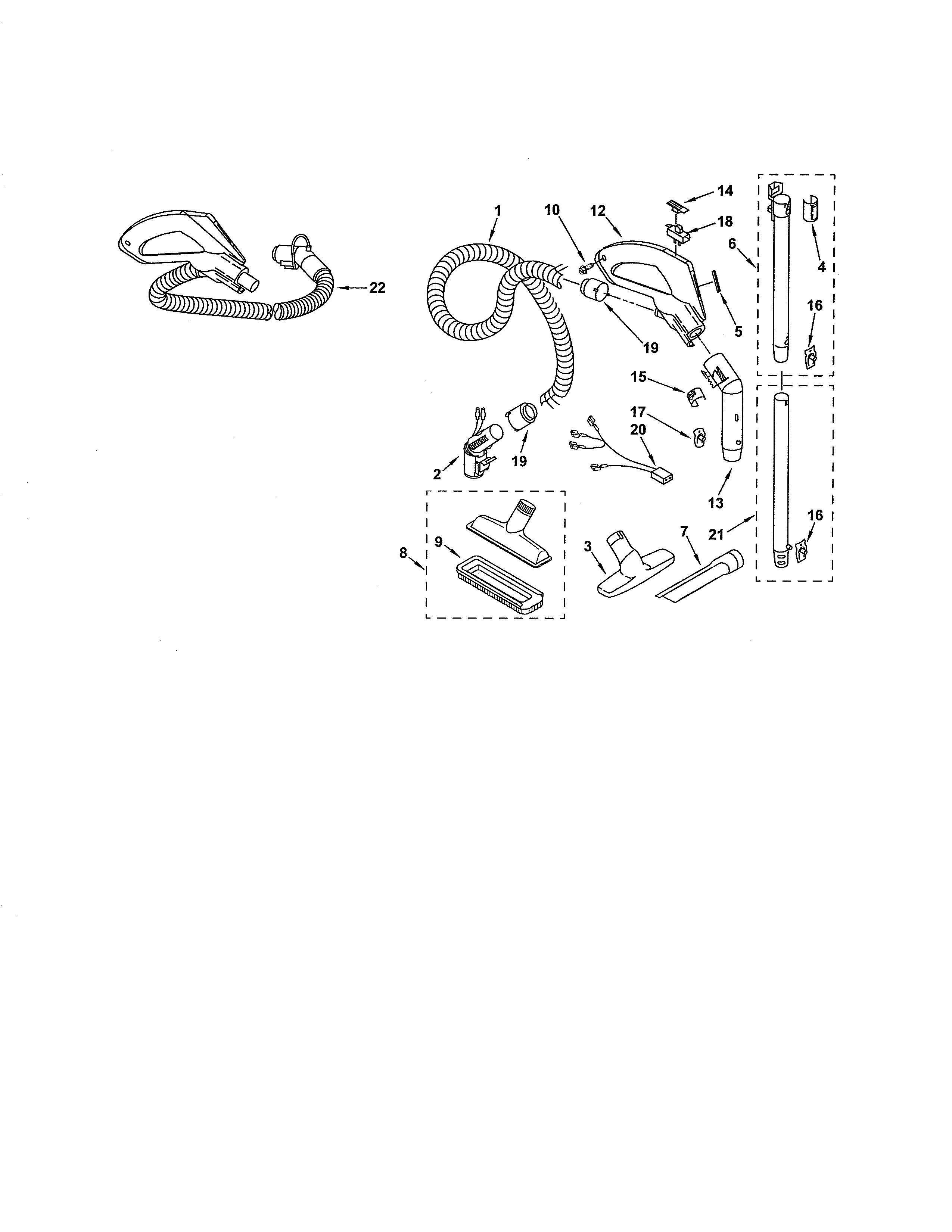 Hose and attachments