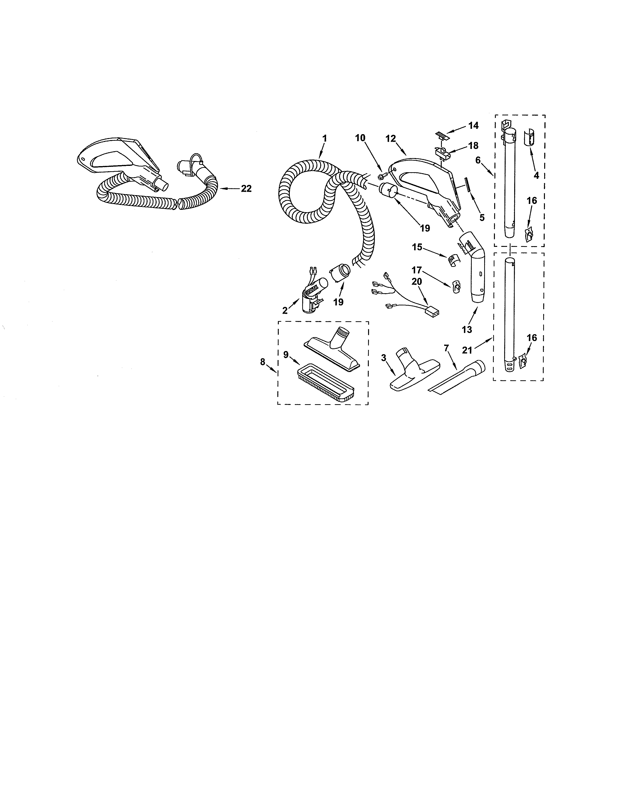 HOSE AND ATTACHMENTS