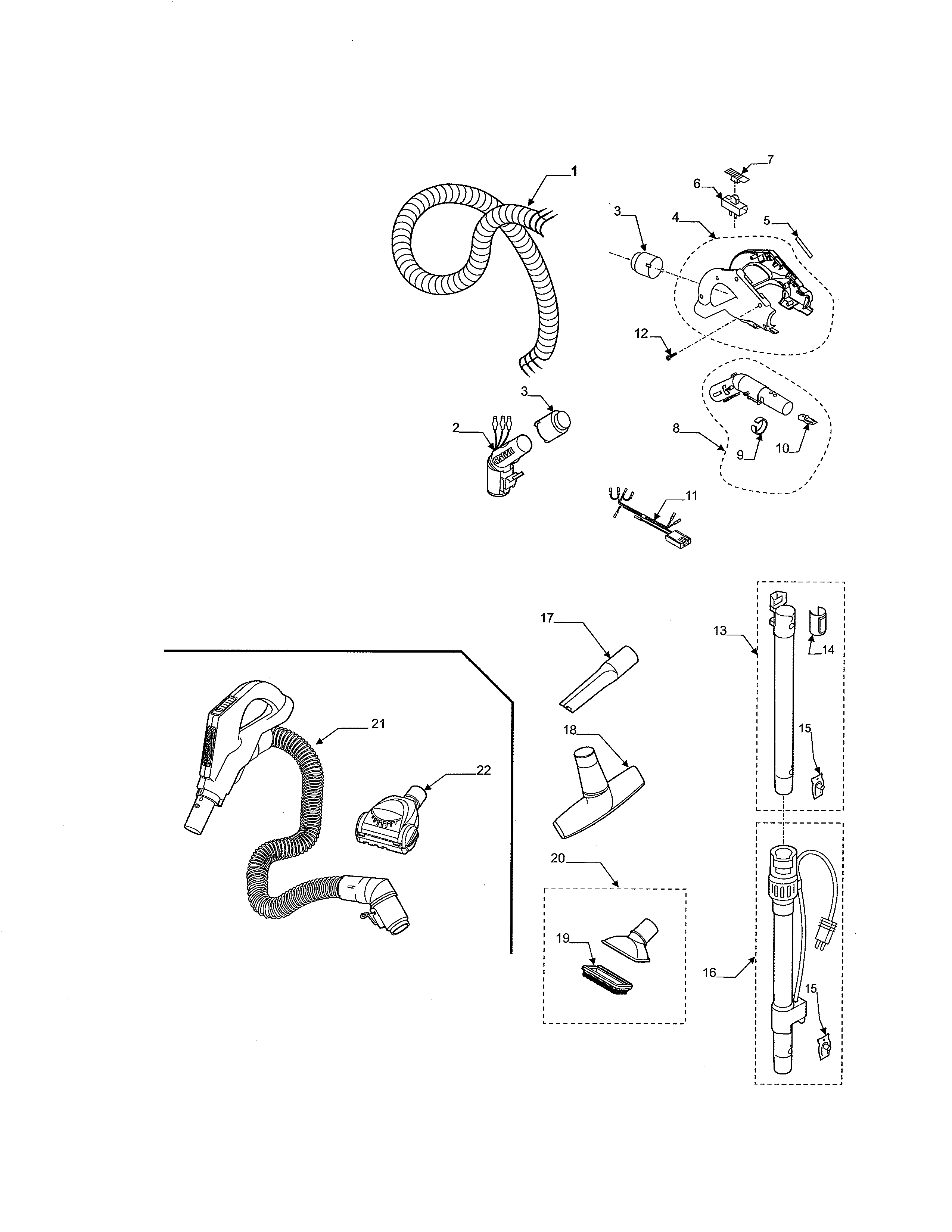 Hose and attachments