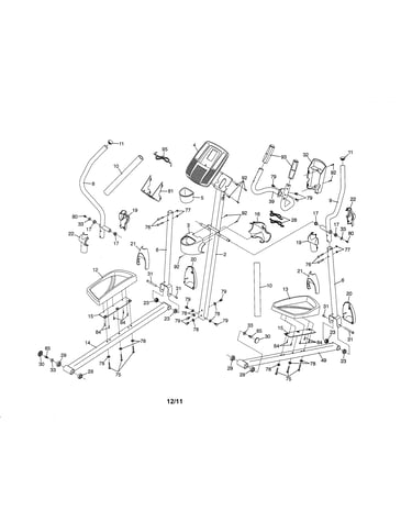 Console/pedals/uprights