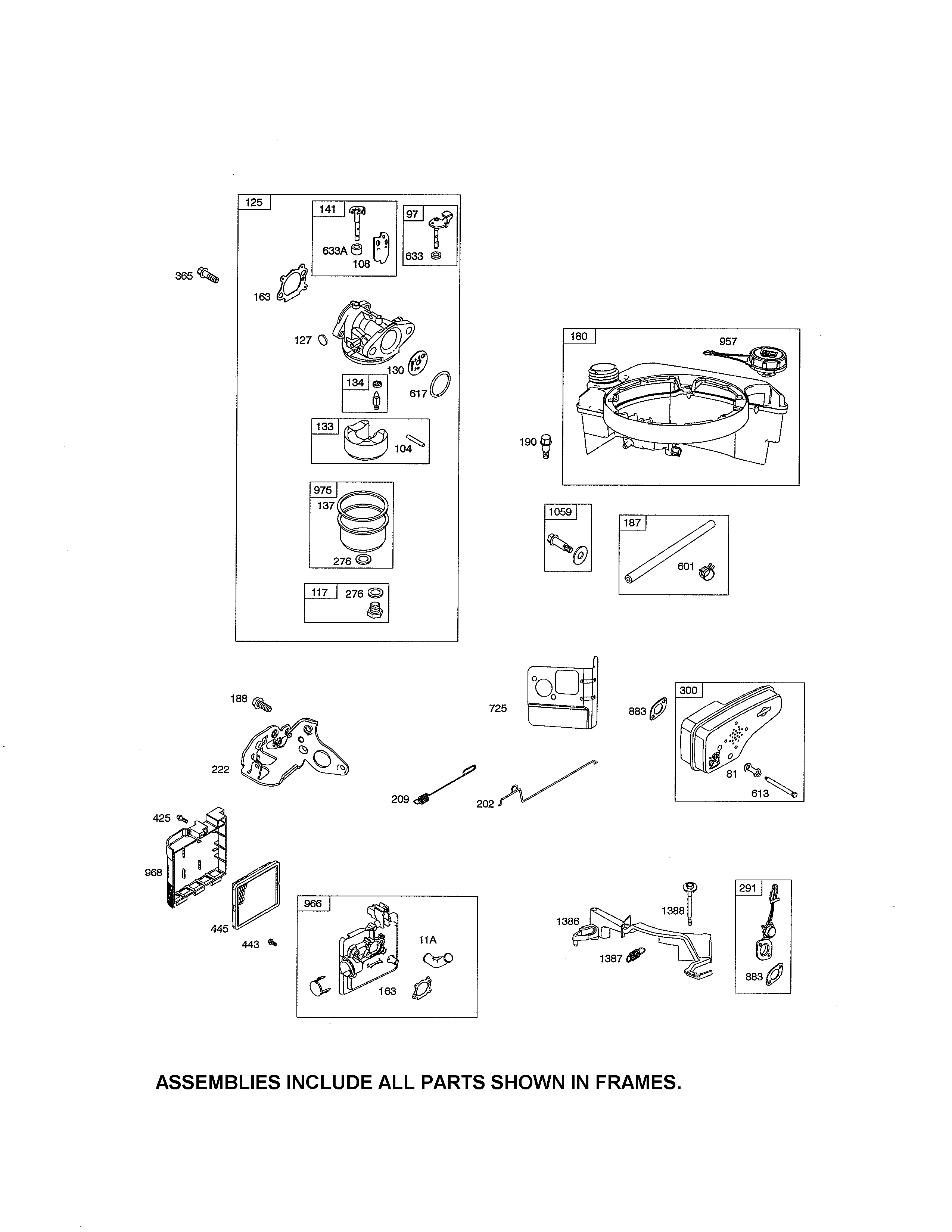 CARBURETOR/FUEL TANK/MUFFLER