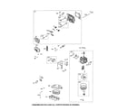 Briggs & Stratton 9P702-0110-F1 head cylinder/carburetor diagram
