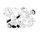 Craftsman 917370430 engine/housing/handle diagram