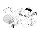 Craftsman 917370600 drive control/gear case/wheels diagram