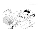 Craftsman 917370600 drive control/gear case/wheels diagram