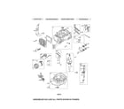 Briggs & Stratton 128M02-0120-F1 cylinder/crankshaft/sump diagram