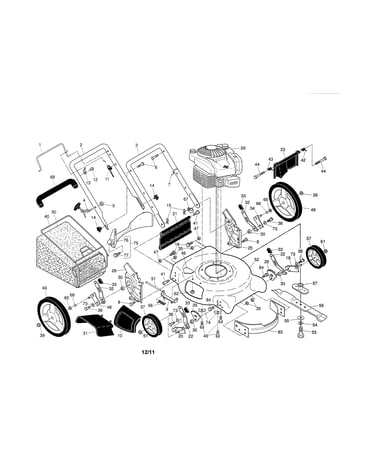 Engine/housing/handle
