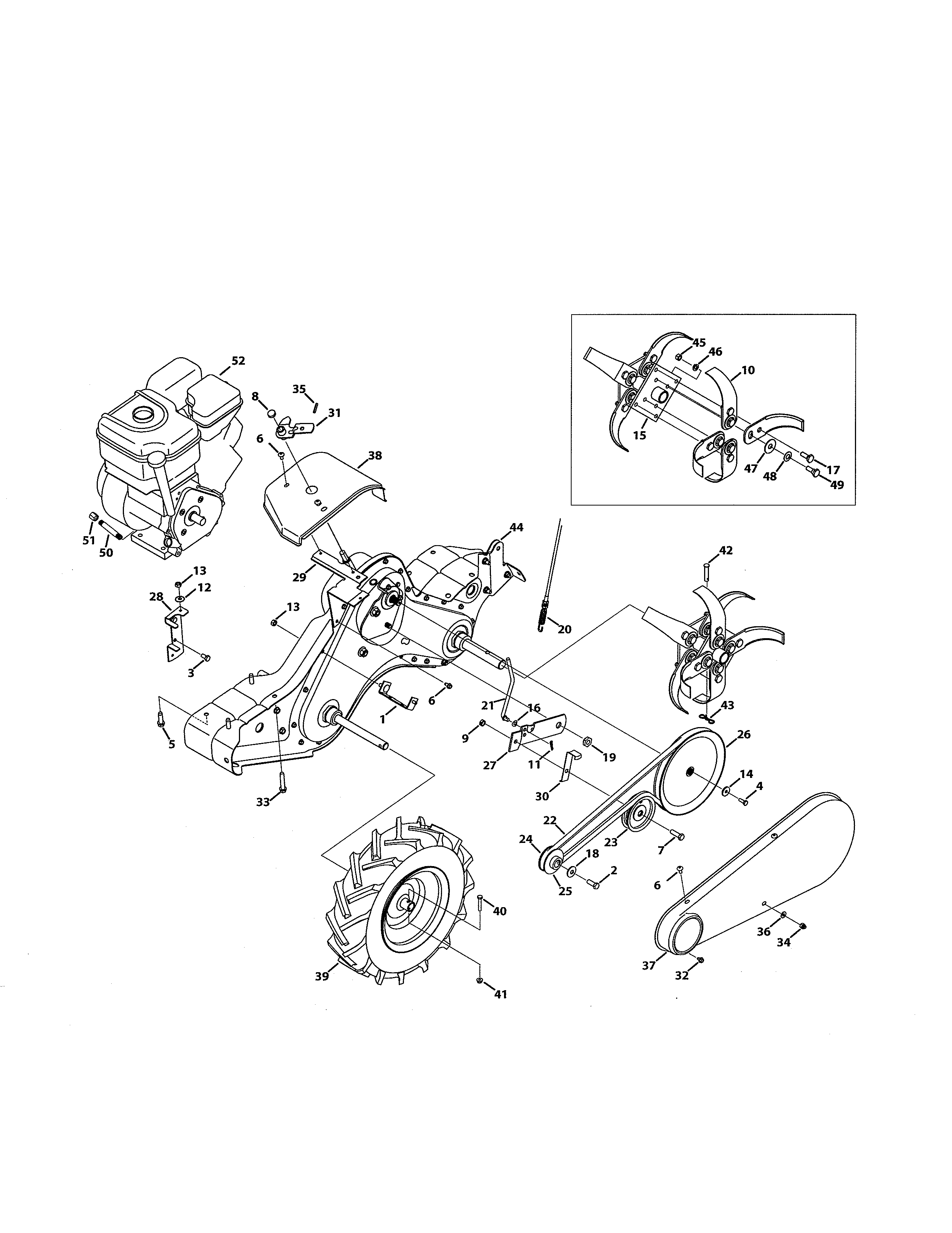 Gear case/wheel