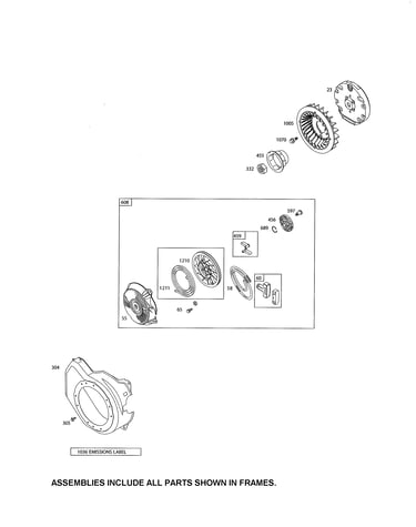 Blower housing/rewind starter