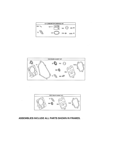 Gasket sets