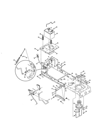 Battery/frame